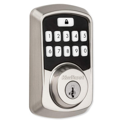 Kwikset Aura Keypad Bluetooth Smartlock, Satin Nickel