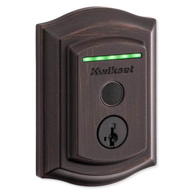 Kwikset Halo Touch Fingerprint Smart Lock, Wi-Fi, Traditional with Deadbolt, Venetian Bronze