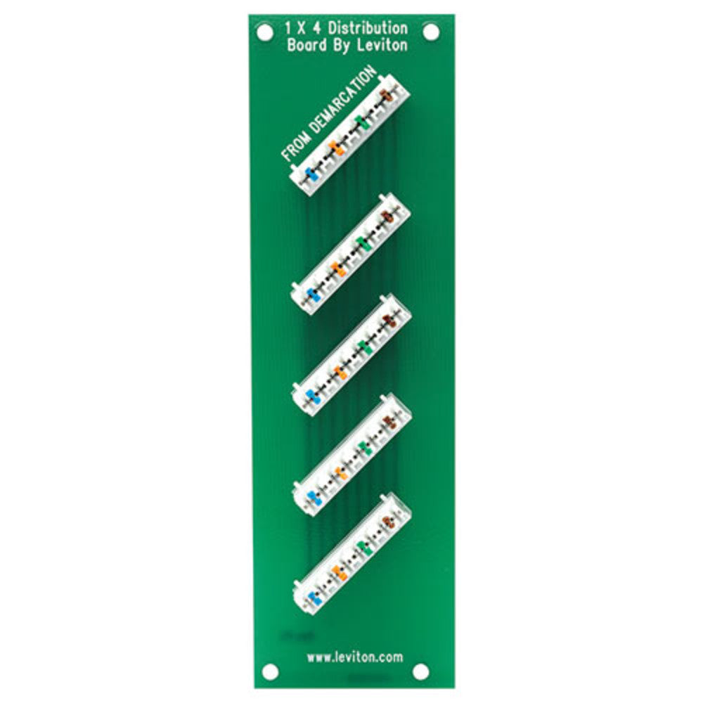 Leviton 1x4 Bridged Telephone Board
