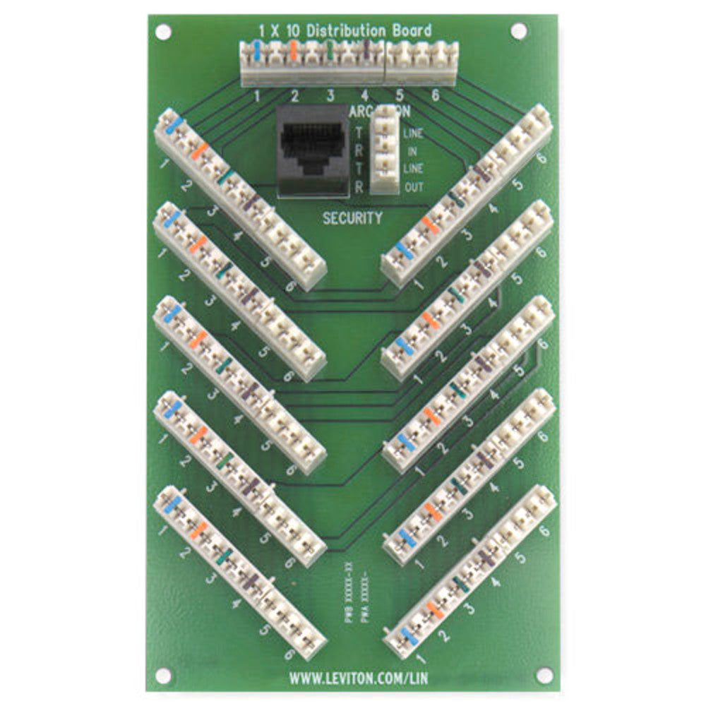 Leviton 1x10 Bridged Telephone Board
