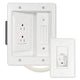 On-Q/Legrand In-Wall TV Power and Cable Management Kit, Pre-Wired