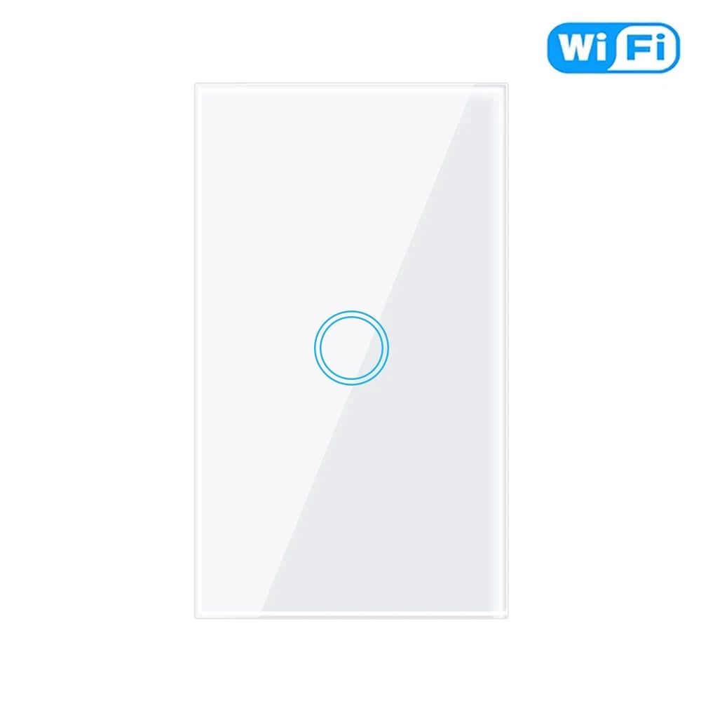 Matter Homekit Wifi Smart Light Touch Wall Switch 1 2 3 4 Gang 2-Way Control Switch Support Siri Smartthings Alexa Google Home