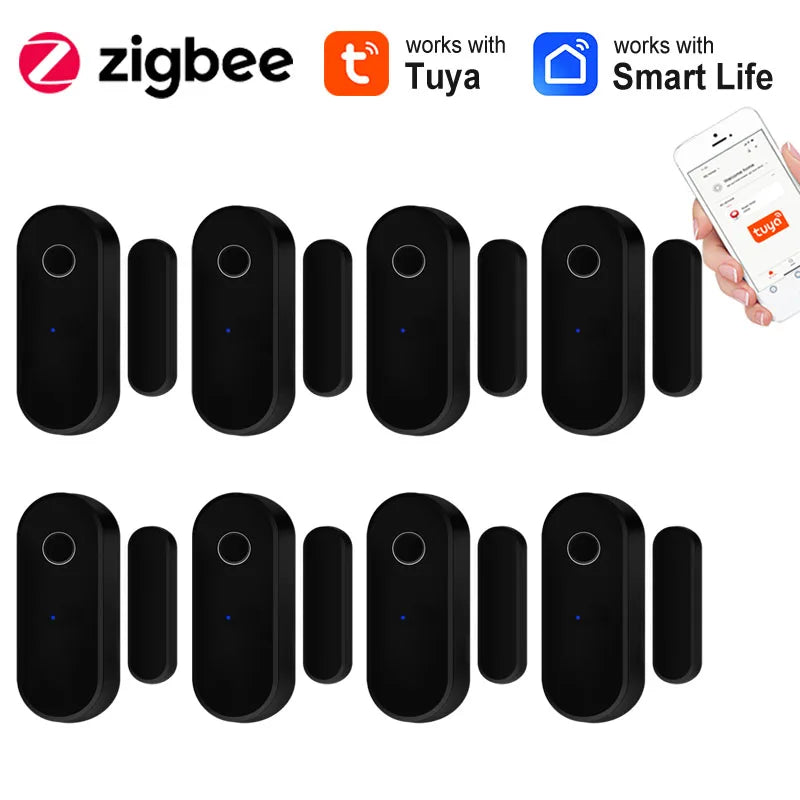 Enhance Your Home Security with the Zigbee Door & Window Sensor – Tuya Smart Life App Compatible for Remote Monitoring and Anti-Theft Protection