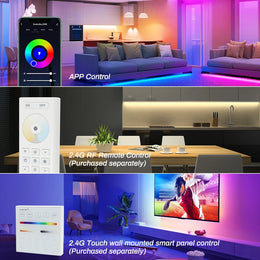 5 in 1 Controller Tuya Zigbee Wifi Smart LED Dimmer 2.4G RC Support Alexa Google Assistant for 12V 24V CCT RGB RGBCCT COB Strip