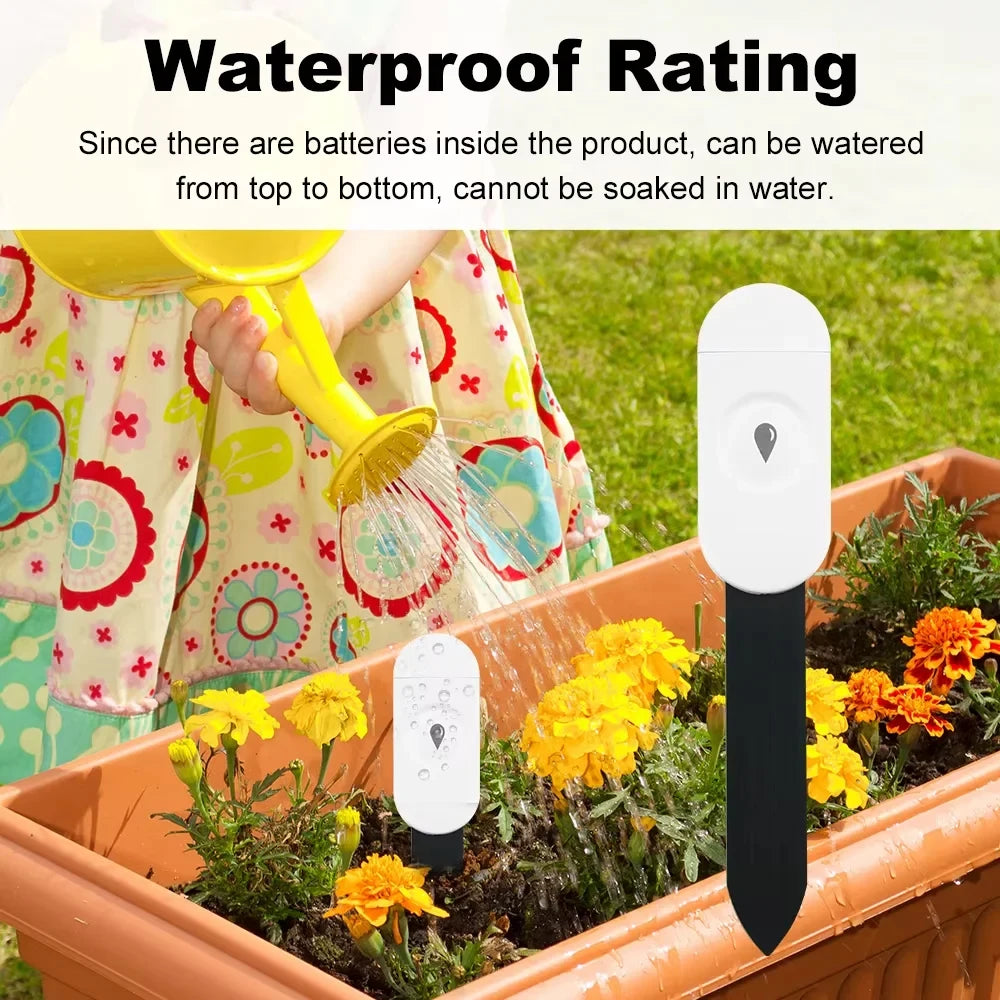 Zigbee Soil Temperature and Humidity Tester App Remote Monitoring Thermo Meter Hygrometer Garden Automation Irrigation Detector