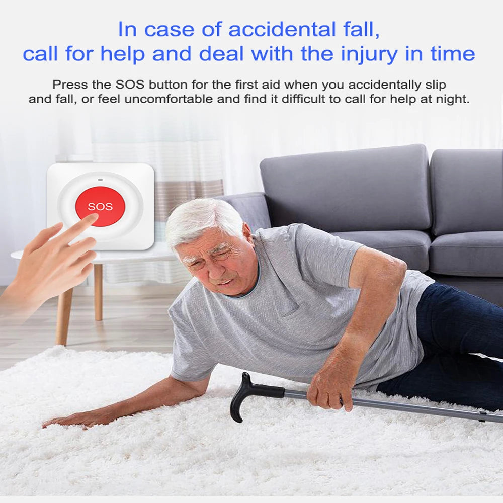Intelligent SOS Button Tuya Wifi/Zigbee, Telephone Alarm Transmitter, Emergency Call Buttons for Home, Hospital, Etc., Mobile Ph