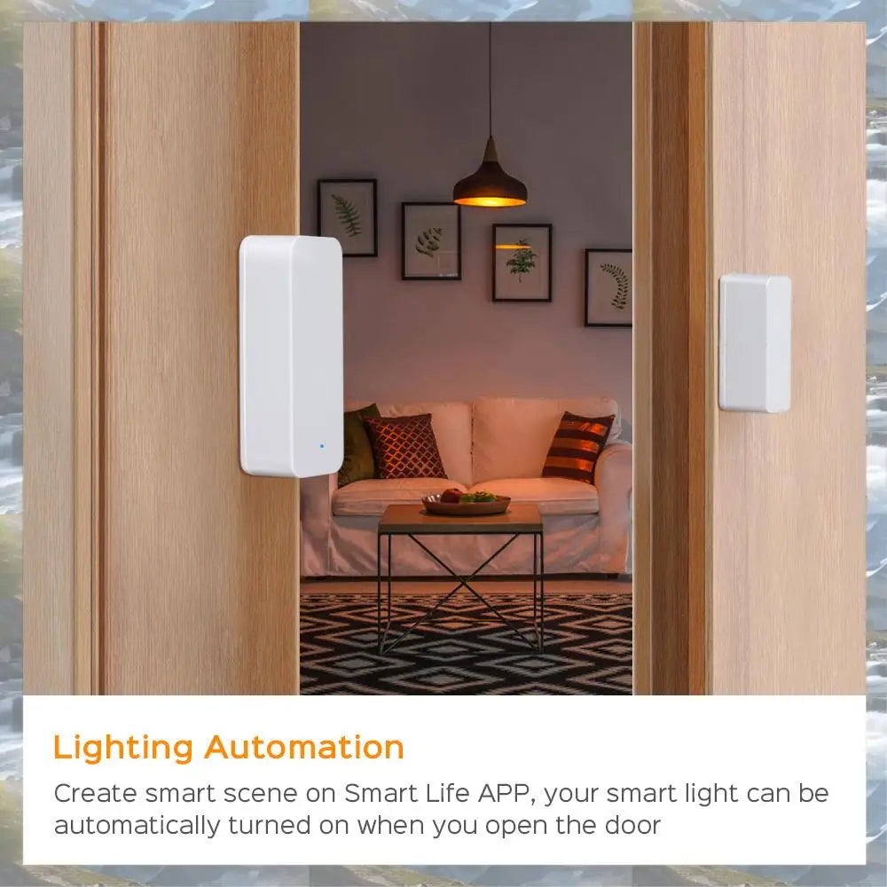 T82C Hot Sale-Tuya Zigbee 3.0 Smart Window Door Sensor Zigbee 3.0 Wireless Connection Multifunction for Smart Echo Hub Smartlife