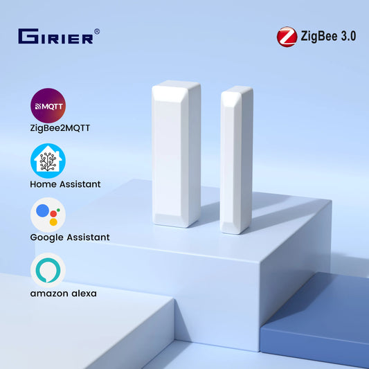 Smart Door and Window Sensor Zigbee 3.0 Wireless Contact Detector for Smart Home Security Works with Home Assistant 2MQTT