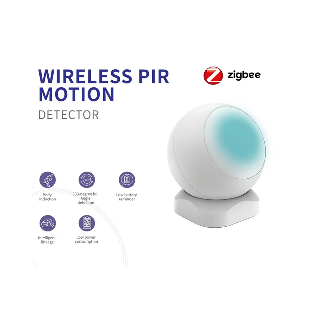 Tuya Intelligent Linkage Body Detecting Zigbee Infrared Detector Wireless Passive Infrared Motion Detect for Home Burglar Alarm