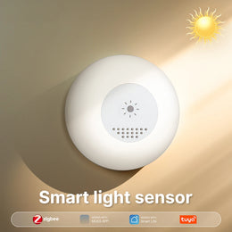 Tuya Zigbee Smart Light Sensor Luminance Sensor APP Control Brightness Sensor Illumination Brightness Detector
