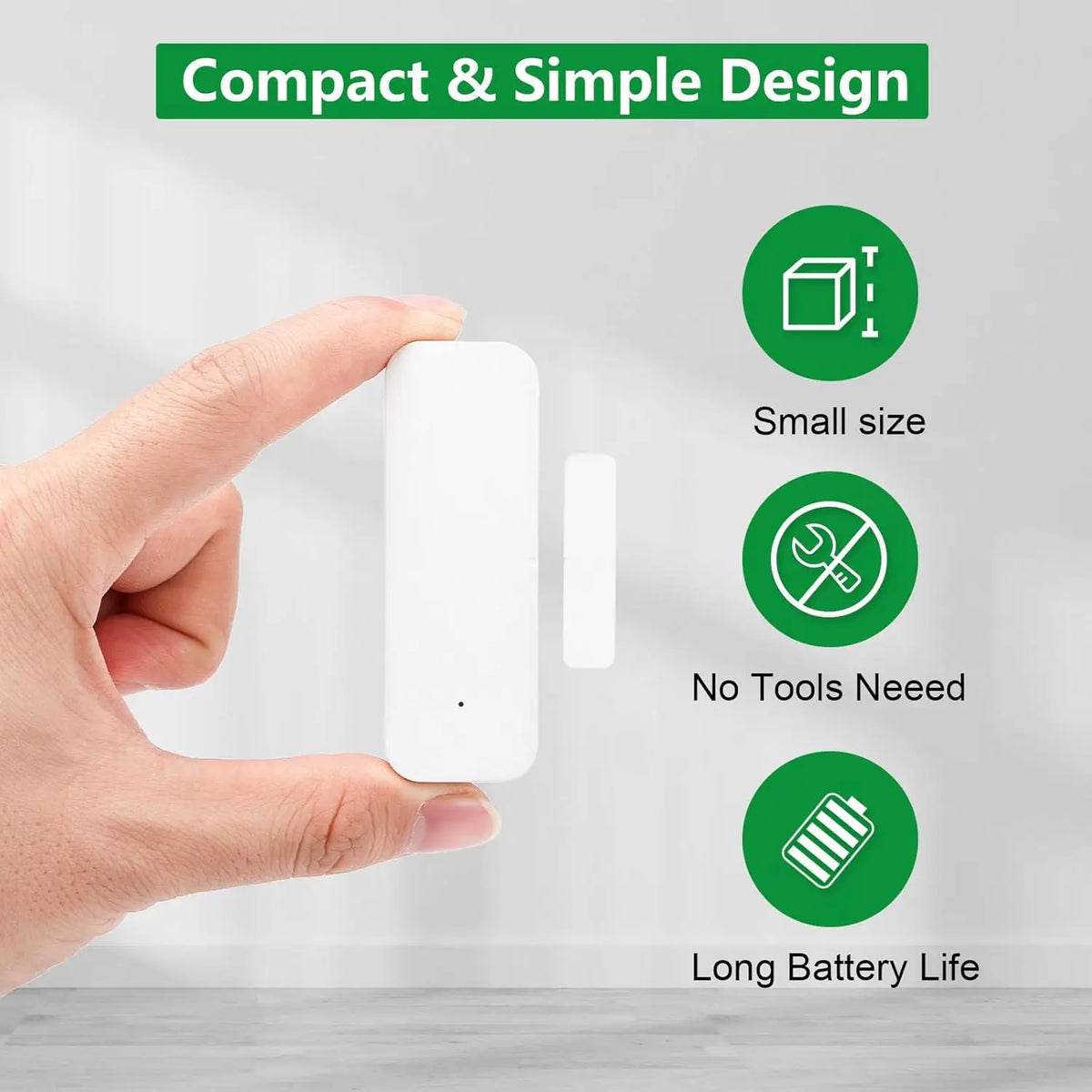 Tuya Door Window Contact Sensor Zigbee Door Magnetic Sensor App Remote Alarm Smart Home Security Detector for Alexa Google Home