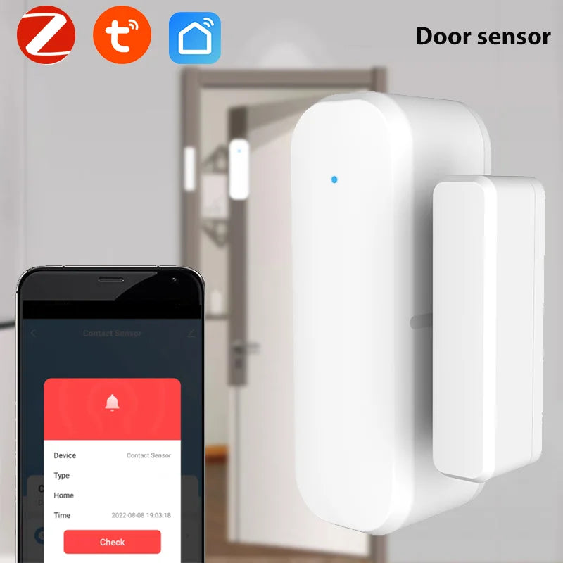 Tuya Wifi Zigbee Door Sensor Window Sensor Smart Home Wireless Door ...