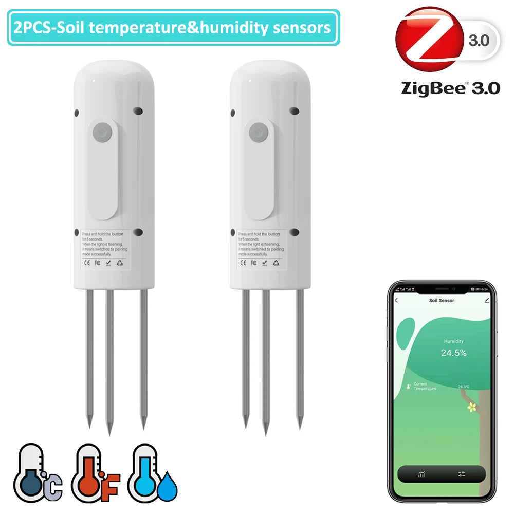 2024 NEW ZIGBEE Garden Watering Timer Smart Sprinkler Drip Irrigation System Built-In Water Flow Recorder Controller TUYA
