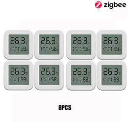 Zigbee Temperature Humidity Sensor for Smart Home LCD Screen Works with Tuya Alexa Google Home APP Smart Life Tuya Smart Yandex