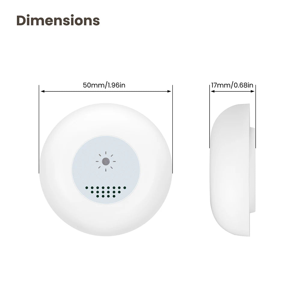 Tuya Zigbee Smart Light Sensor Luminance Sensor APP Control Brightness Sensor Illumination Brightness Detector