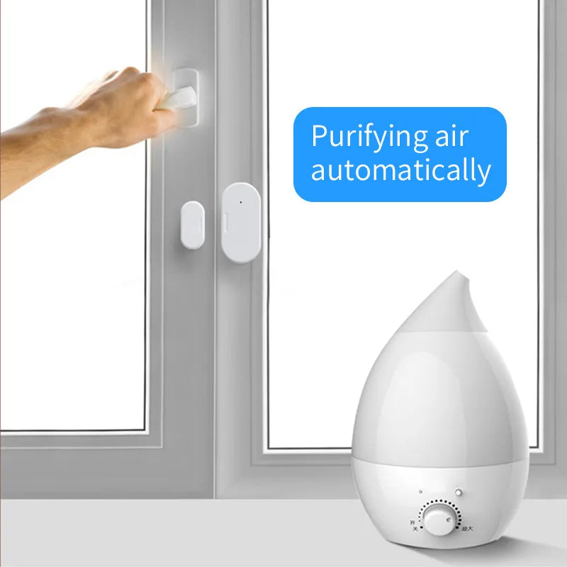 Enhance Your Home Security with the Tuya Zigbee 3.0 Mini Door & Window Sensor – Smart Alarm with Built-In Brightness Detector, Compatible with Alexa and Google Home