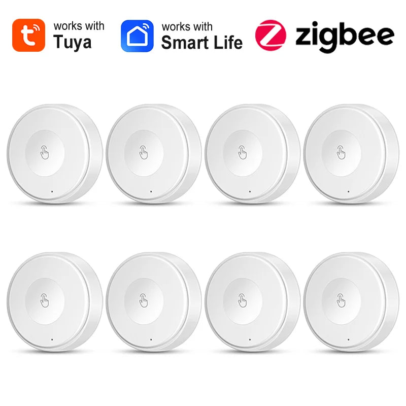 Tuya Zigbee Button Scene Switch One Key Home Automation Intelligent Linkage Smart Life App Control Device Work with Gateway