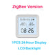 Tuya Smart Home Zigbee Temperature & Humidity Sensor LED Backlight Smart Life APP Remote Work with Alexa Google Assistant