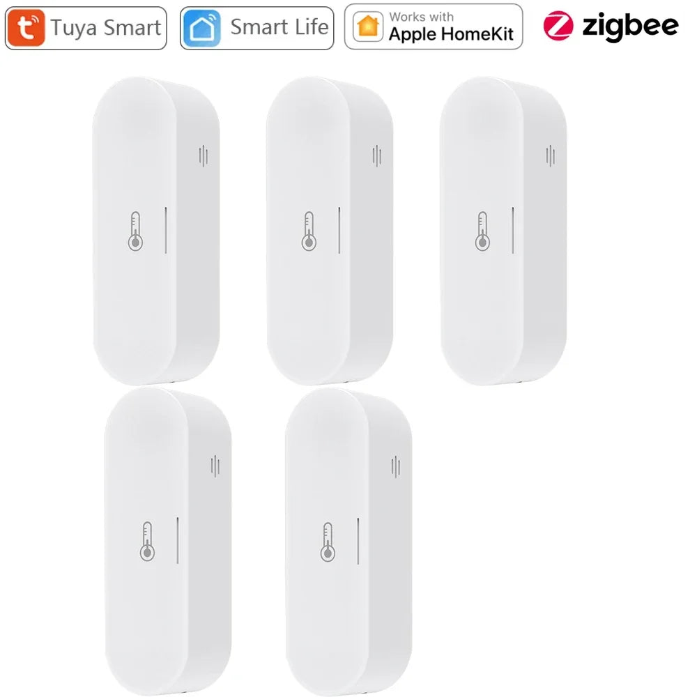 Tuya Zigbee Temperature Humidity Sensor Hygrometer Thermometer Smart Life APP Remote Works with Homekit Alexa Google Home 2Mqtt