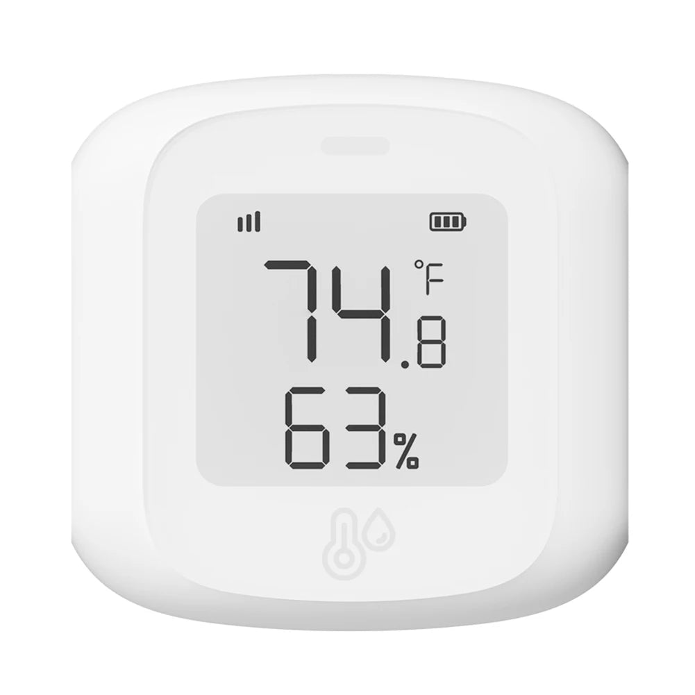 Digital Zigbee Smart/Wifi Room Thermometer Hygrometer APP Alert Temperature Humidity Meter Support for Alexa for Home Pet Garage