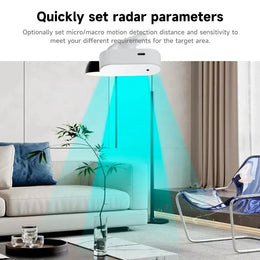 2-IN-1 Tuya Wifi Zigbee Human Presence Detector 5.8G/24G Radar Distance Detection Smart Human Body PIR Sensor for Home Assistant