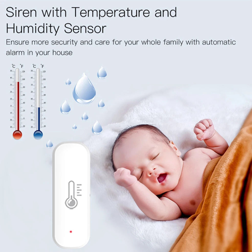 Ewelink Smart Zigbee Temperature and Humidity Sensor Smart Home Hygrometer Thermometer Works with Alexa Google Yandex Alice