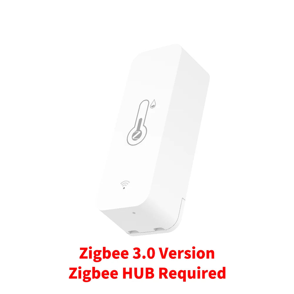 IP65 Zigbee Sensor Temperature Humidity Sensor Zigbee Hub Required Workwith HA Home Assistant Alexa Yandex ZHA Zigbee2Mqtt