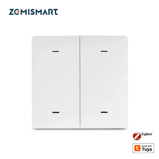 Tuya Zigbee Wireless Scene Switch 1 2 3 4 Gangs Wall Remote Push Button on off Smart Life Control Smart Home Device