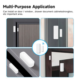 Tuya Smart Home Zigbee Door Sensor Alarm Window Door Open/Closed Detectors Security Protection Smart Life for Alexa Google