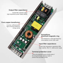 200W 300W Tuya Zigbee Dimmable Power Supply DC 24V Transformer LED Driver Support Alexa Gooogle Home for CCT LED Strip Lighting