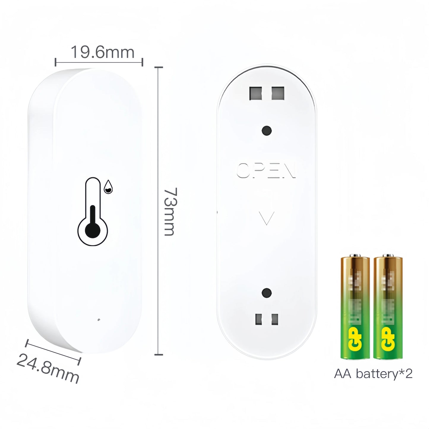 Tuya Zigbee Temperature Humidity Sensor APP Remote Monitor for Smart Home Var Smartlife Workwith Alexa Google Assistant