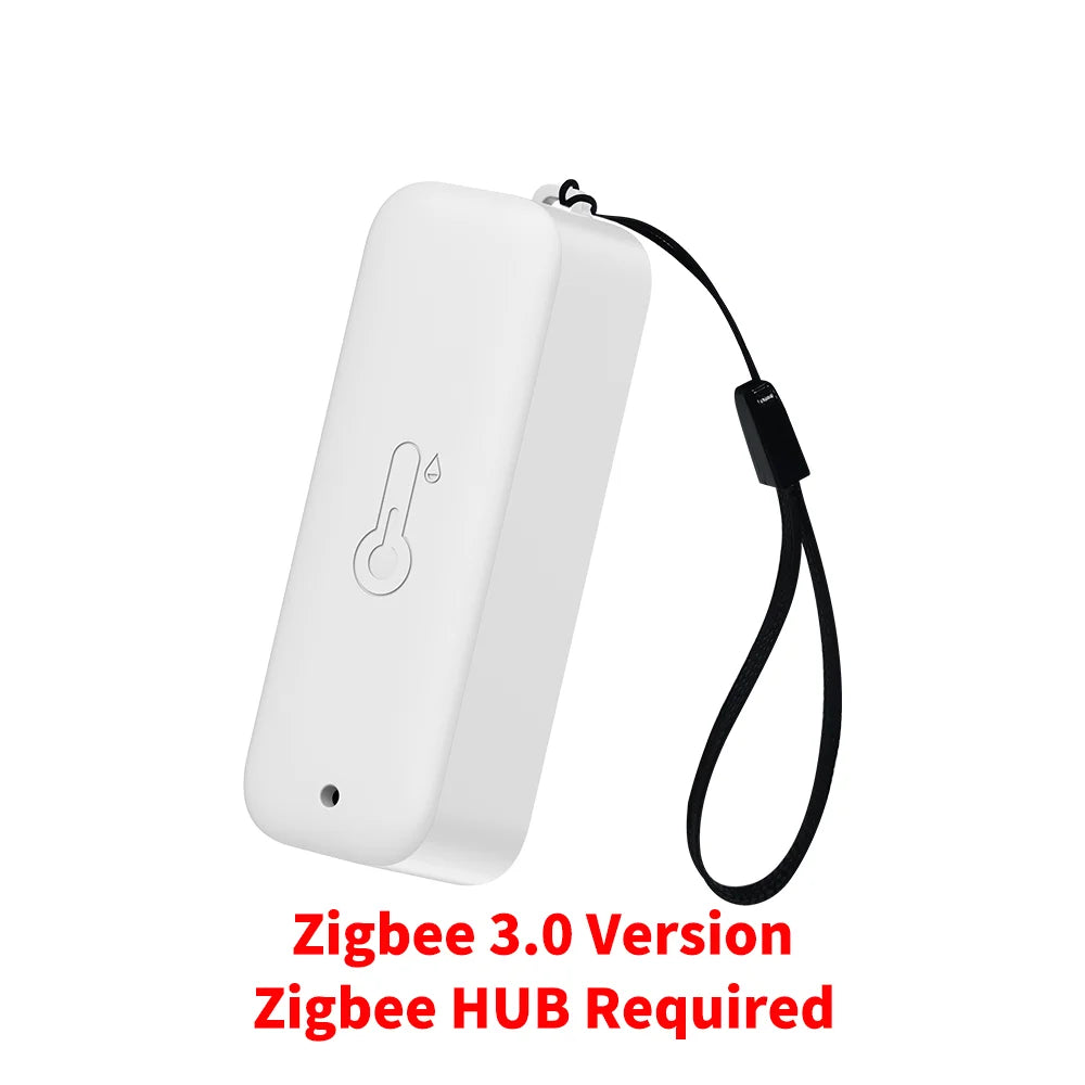 IP65 Zigbee Sensor Temperature Humidity Sensor Zigbee Hub Required Workwith HA Home Assistant Alexa Yandex ZHA Zigbee2Mqtt