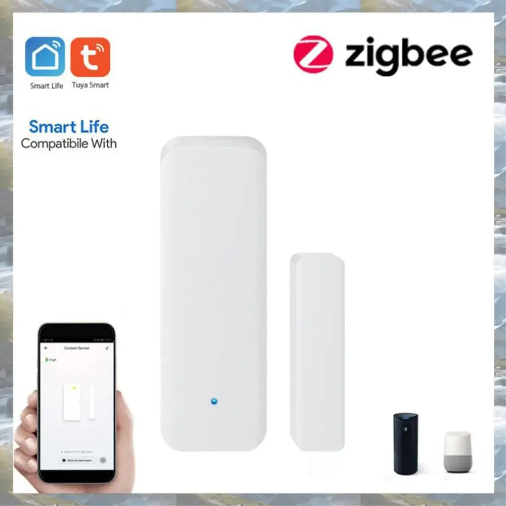 T82C Hot Sale-Tuya Zigbee 3.0 Smart Window Door Sensor Zigbee 3.0 Wireless Connection Multifunction for Smart Echo Hub Smartlife