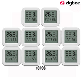 Zigbee Temperature Humidity Sensor for Smart Home LCD Screen Works with Tuya Alexa Google Home APP Smart Life Tuya Smart Yandex