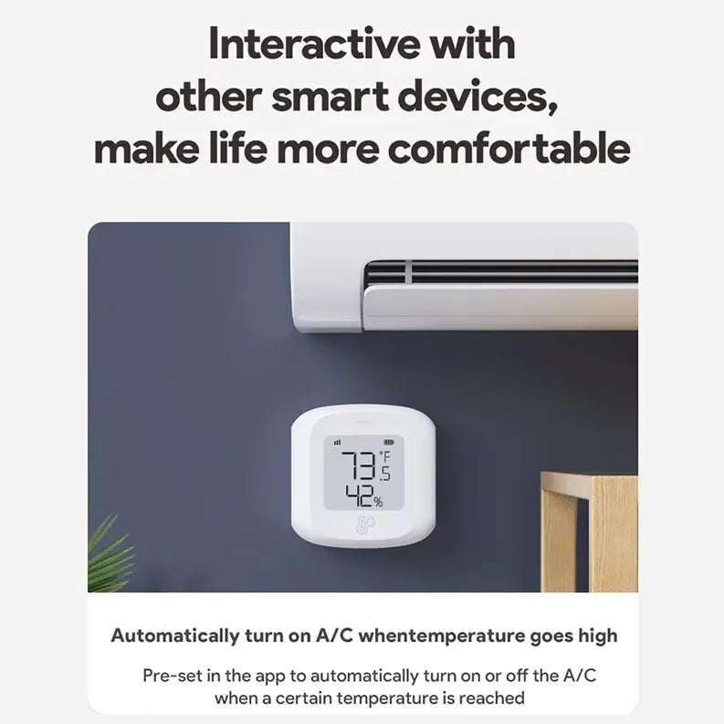 Xiaomi Smart Wifi/Zigbee Temperature Humidity Sensor Indoor Hygrometer Thermometer with LCD Display Support Alexa Google Home
