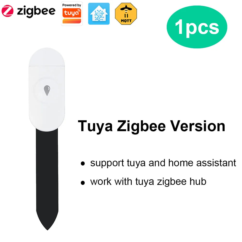 Tuya Zigbee Temperature Humidity Moisture Detector Smart Soil Tester Moisture Sensor Phone App Realtime Monitor for Home Garden
