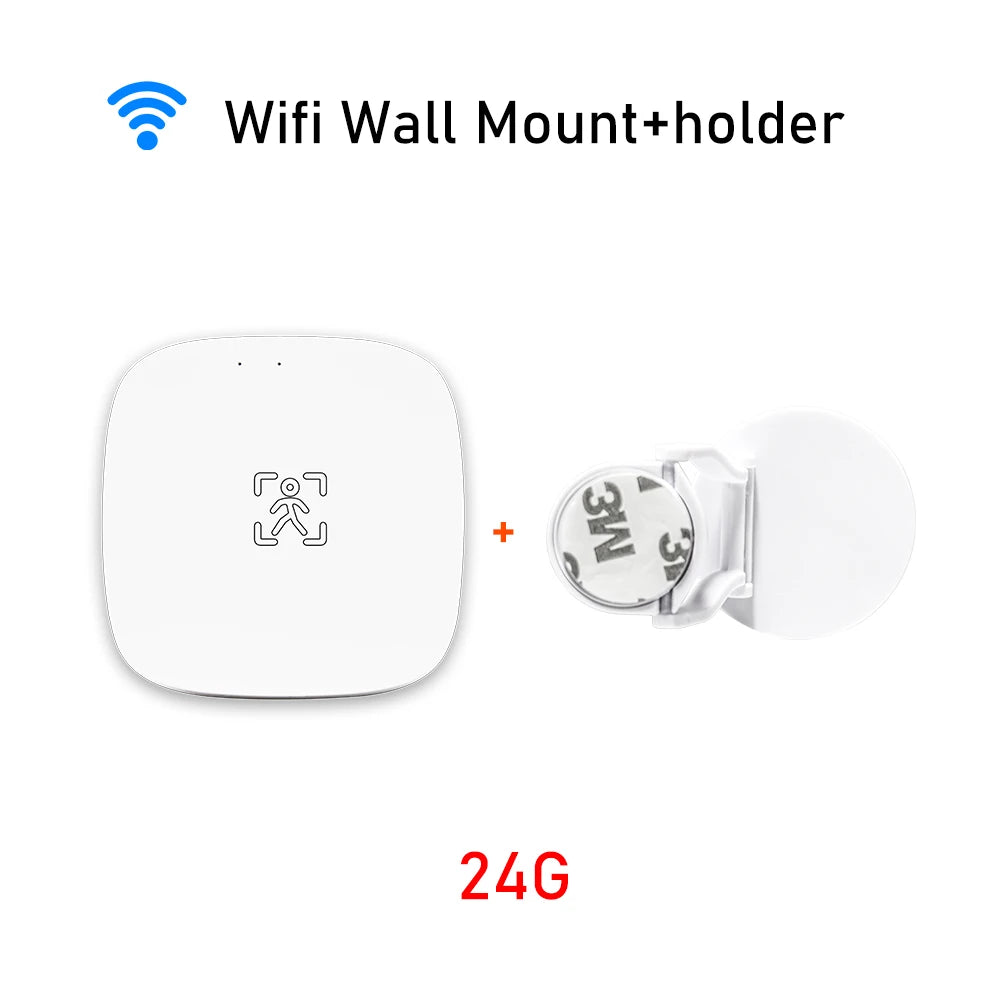Tuya Zigbee Wifi Mmwave Human Presence Motion Sensor 5.8G 24G Radar Luminance Breath Distance Detection Sensor Home Automation