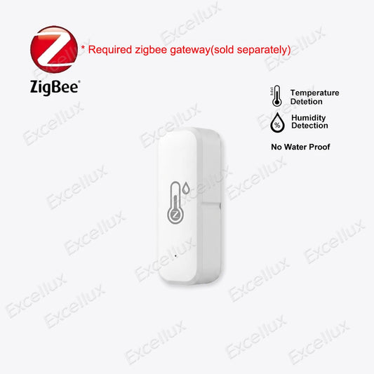Zigbee 3.0 Temperature Humidity Sensor Thermometer Hygrometer Digital Screen IP65 Waterproof Optional Work with Alexa Yandex Z2M