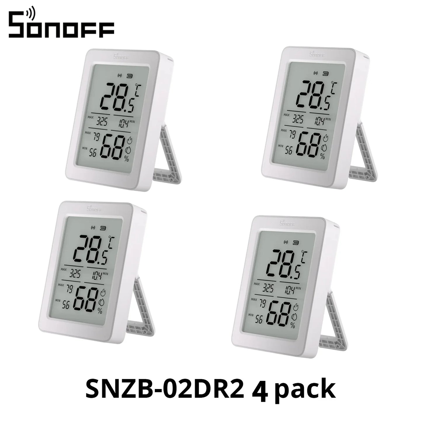 SNZB-02DR2 SNZB 02DR2 Airguard TH Zigbee Temperature Humidity Sensor App Monitoring Work with Apple Home via Matter
