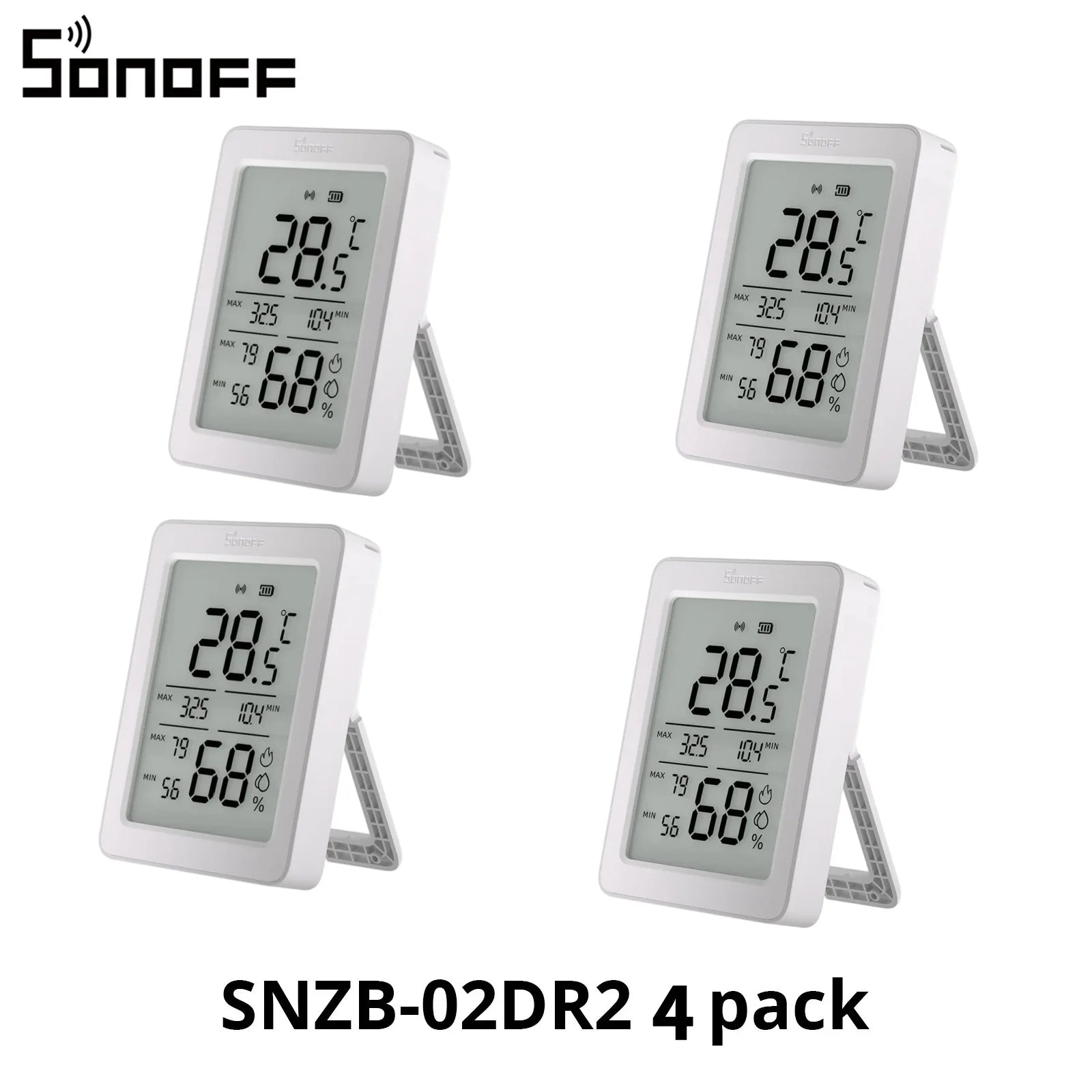 SNZB-02DR2 SNZB 02DR2 Airguard TH Zigbee Temperature Humidity Sensor App Monitoring Work with Apple Home via Matter