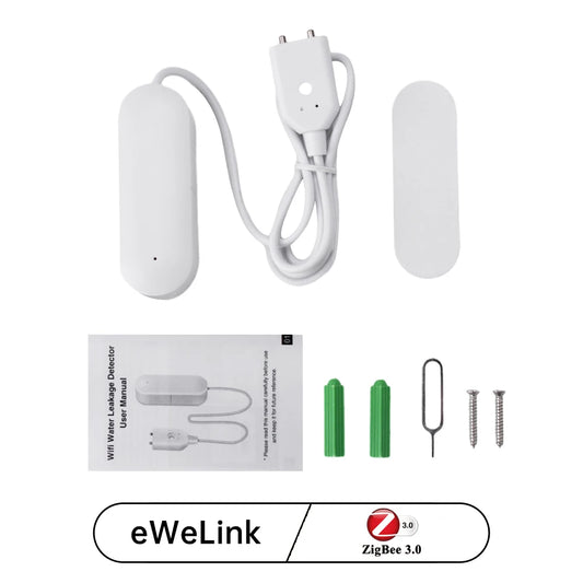 Zigbee Water Level Sensor Smart Water Leakage Alarm Detector Flood Alert Overflow Security Protection Smart Life Ewelink