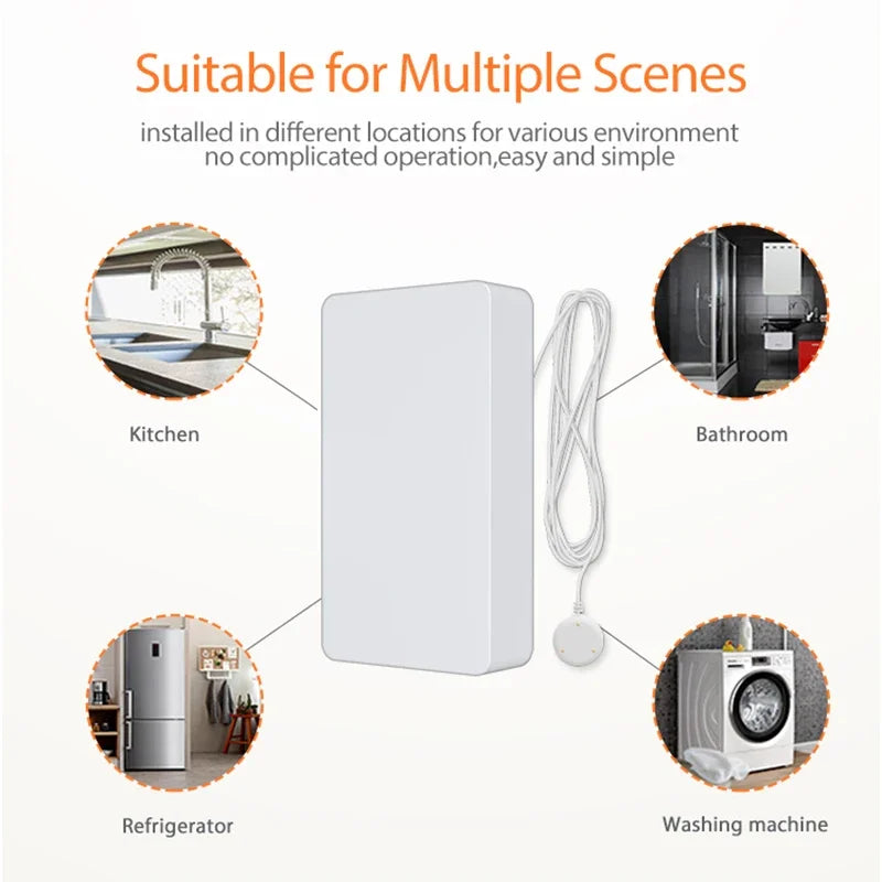 Tuya Zigbee 3.0 Smart Home Water Sensor Leak Detector Flood Water Leakage Alarm Works with Tuya Zigbee Hub