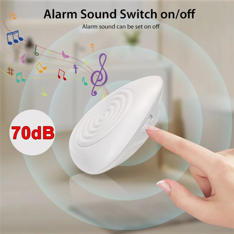 Cjsd-Zigbee Water Level Sensor Smart Water Leakage Alarm Detector Flood Alert Overflow Security Protection Tuya Ewelink