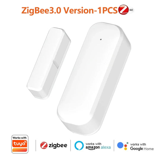 Wireless Zigbee Magnetic Door Window Detector Smart Home Anti-Theft Contact Sensor APP Push Alert Alarm Need Zigbee Hub Gateway