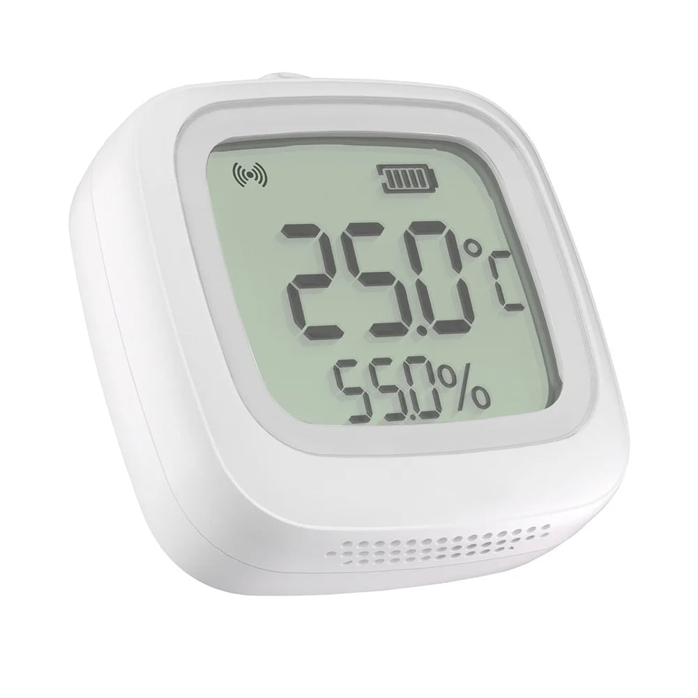 SNZB-02WD for Zigbee 3.0 for Smart Temperature Humidity Sensor IP65 Waterproof LCD Display for Greenhouse Bathroom Industrial Mo