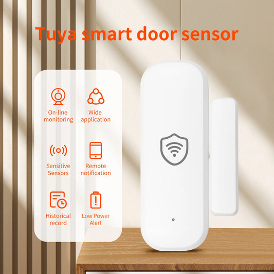 Tuya Zigbee Door Contact Sensor Wireless Door Detector Smart Life APP Safety Reminder Supports Alexa and Google Home
