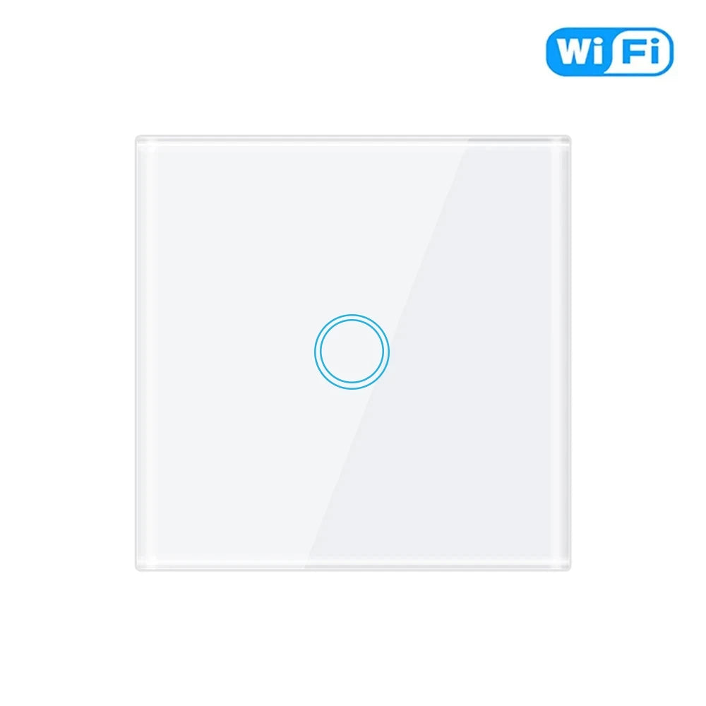 Matter Homekit Wifi Smart Light Touch Wall Switch 1 2 3 4 Gang 2-Way Control Switch Support Siri Smartthings Alexa Google Home