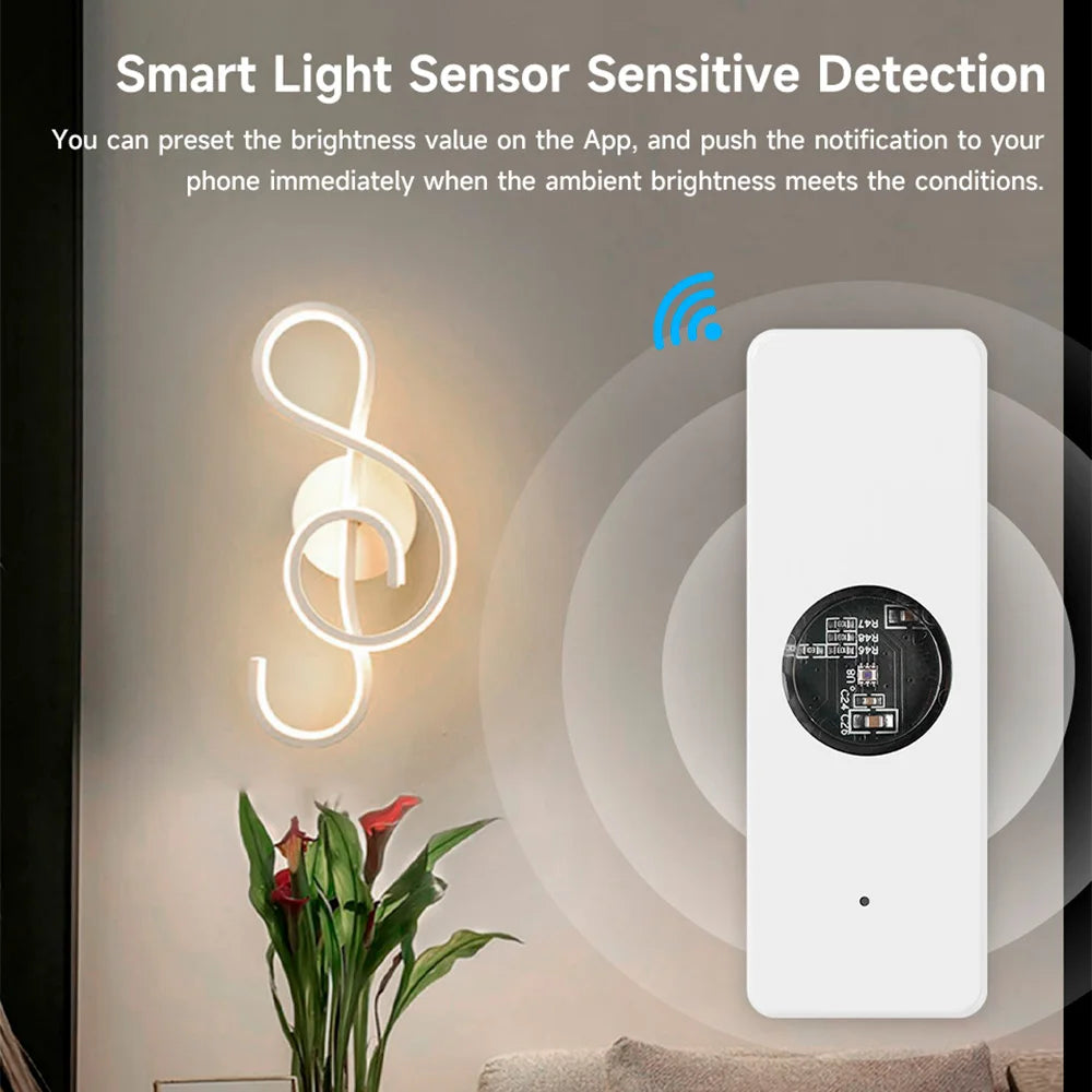 Zigbee Tuya Luminance Detector Light Brightness High Precision Illuminance Sensor Smart Life Alexa Google Assistant Supported