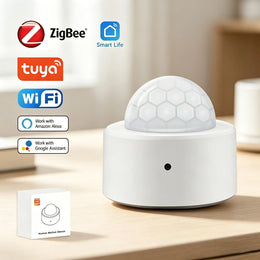 Tuya PIR Motion Sensor Zigbee Human Body Infrared Detector Smart Home Security Alarm Works with Alexa Google Assistant