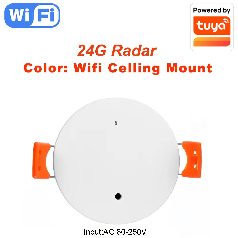 24G Zigbee Human Presence Detector Smart Human Body PIR Sensor Radar Detectormotion Sensors Support Home Assistant